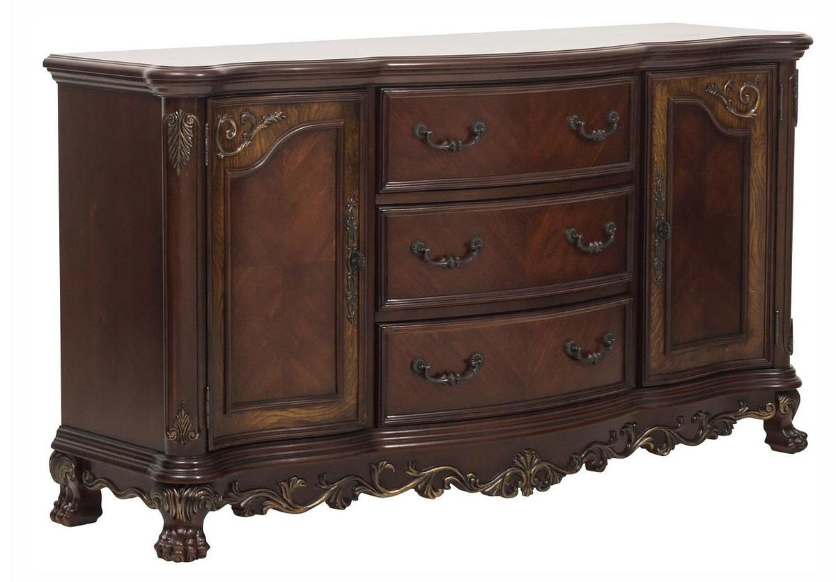 Homelegance Deryn Park Buffet/Server in Dark Cherry 2243-55 - Half Price Furniture