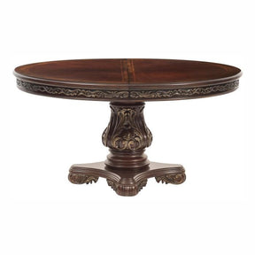 Homelegance Deryn Park Round Dining Table in Dark Cherry 2243-76* Half Price Furniture