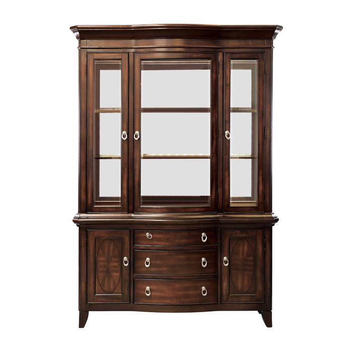 Homelegance Keegan Buffet & Hutch in Cherry 2546-50* Half Price Furniture