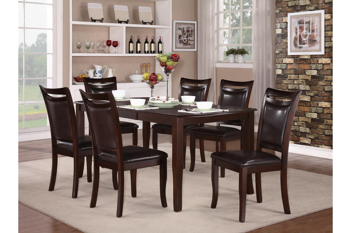 Homelegance Maeve Dining Table in Dark Cherry 2547-72 - Half Price Furniture