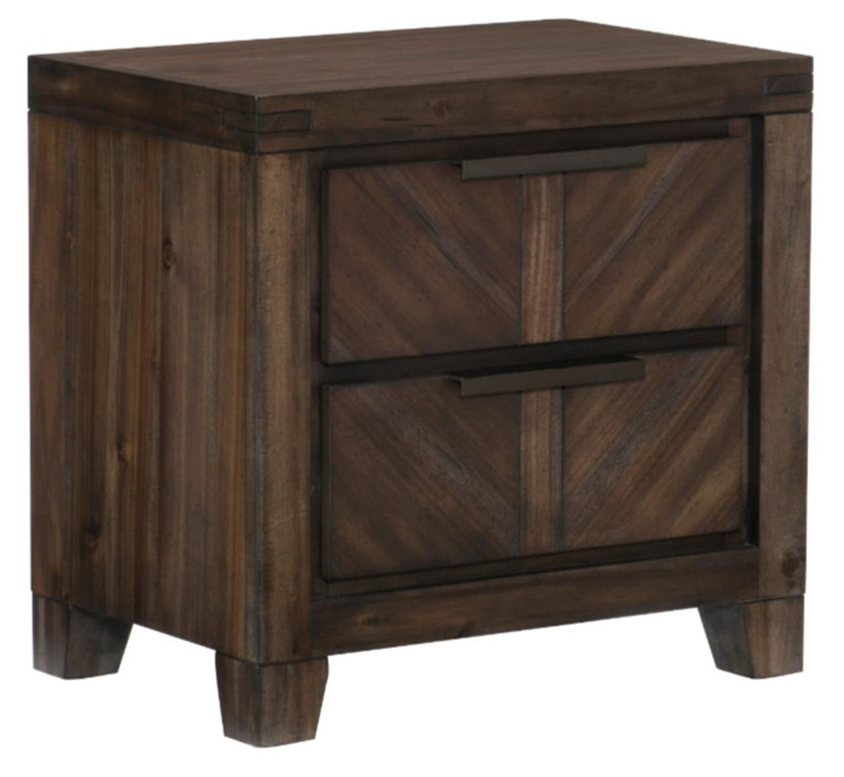 Homelegance Parnell Nightstand in Rustic Cherry 1648-4 - Nightstand - Half Price Furniture