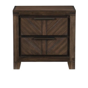 Homelegance Parnell Nightstand in Rustic Cherry 1648-4 Half Price Furniture