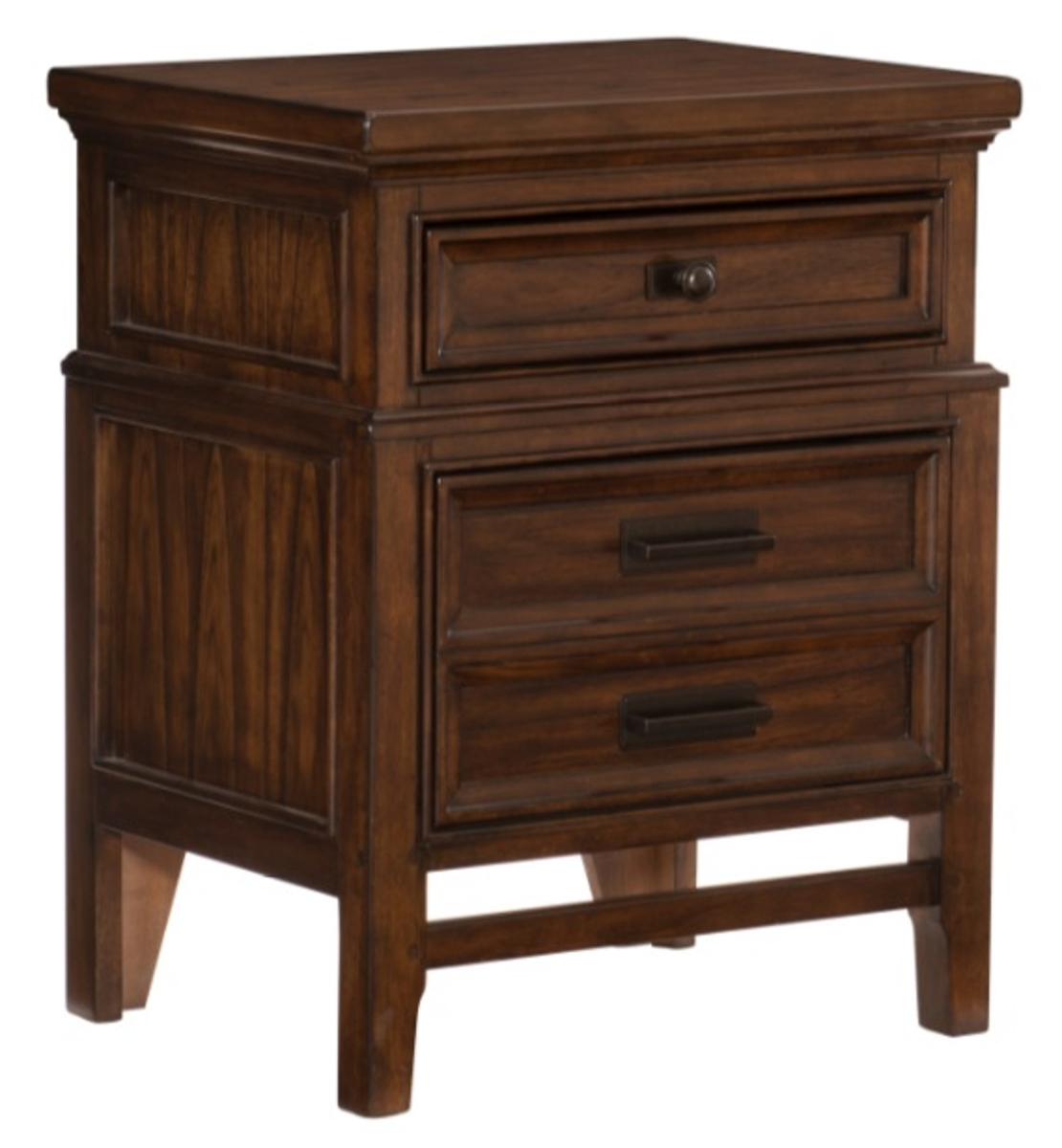 Homelegance Frazier Nightstand in Dark Cherry 1649-4 - Half Price Furniture