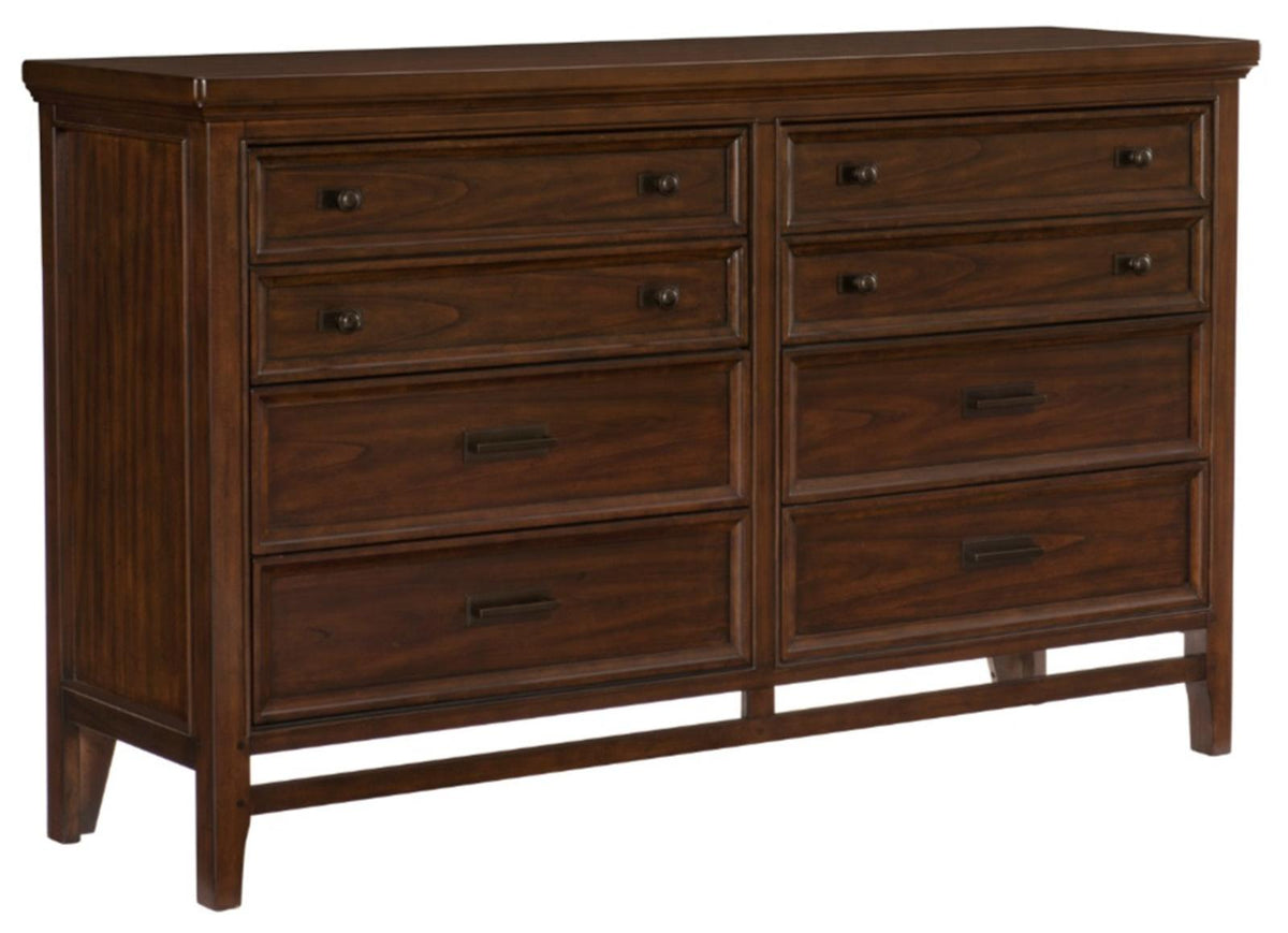 Homelegance Frazier Dresser in Dark Cherry 1649-5 - Dresser - Half Price Furniture