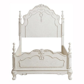 Homelegance Cinderella Twin Poster Bed in Antique White 1386TNW-1* Half Price Furniture