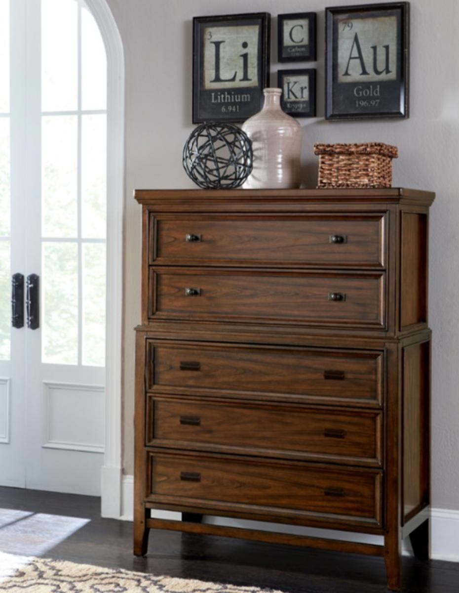 Homelegance Frazier Chest in Dark Cherry 1649-9 - Chest - Half Price Furniture