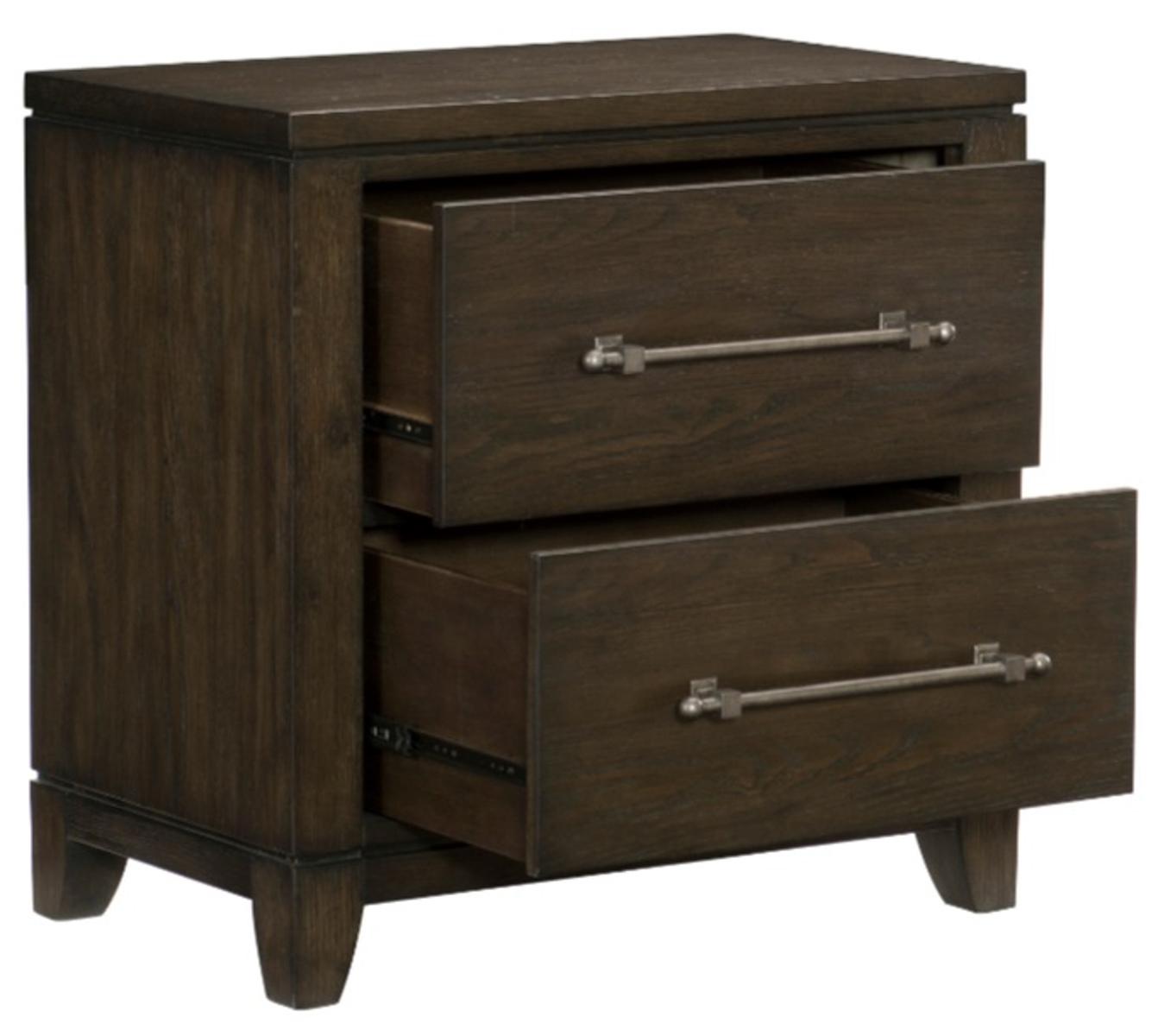 Homelegance Griggs Nightstand in Dark Brown 1669-4 - Half Price Furniture