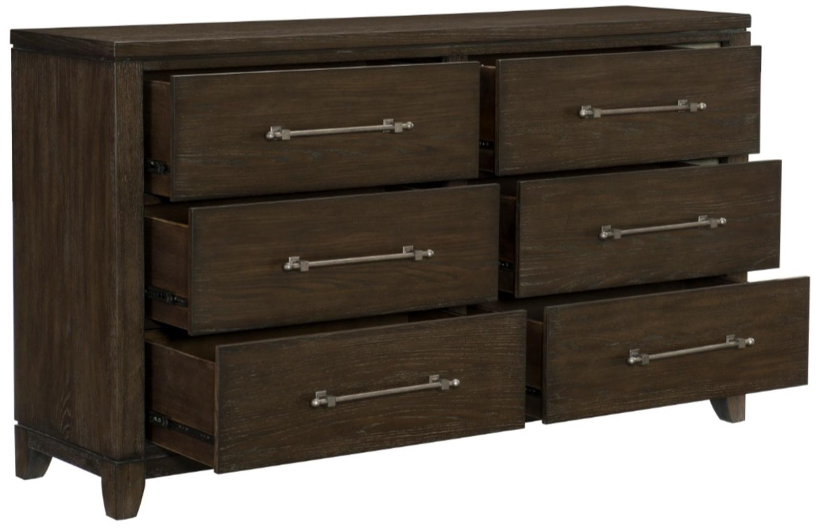 Homelegance Griggs Dresser in Dark Brown 1669-5 - Half Price Furniture