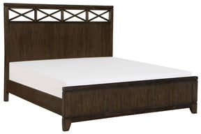 Homelegance Griggs King Panel Bed in Dark Brown 1669K-1EK* - Half Price Furniture