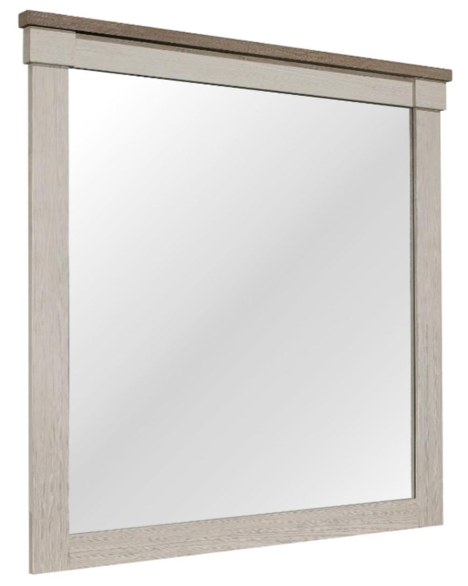 Homelegance Arcadia Mirror in White & Weathered Gray 1677-6 - Half Price Furniture