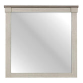 Homelegance Arcadia Mirror in White & Weathered Gray 1677-6 Half Price Furniture