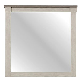 Homelegance Arcadia Mirror in White & Weathered Gray 1677-6 Half Price Furniture