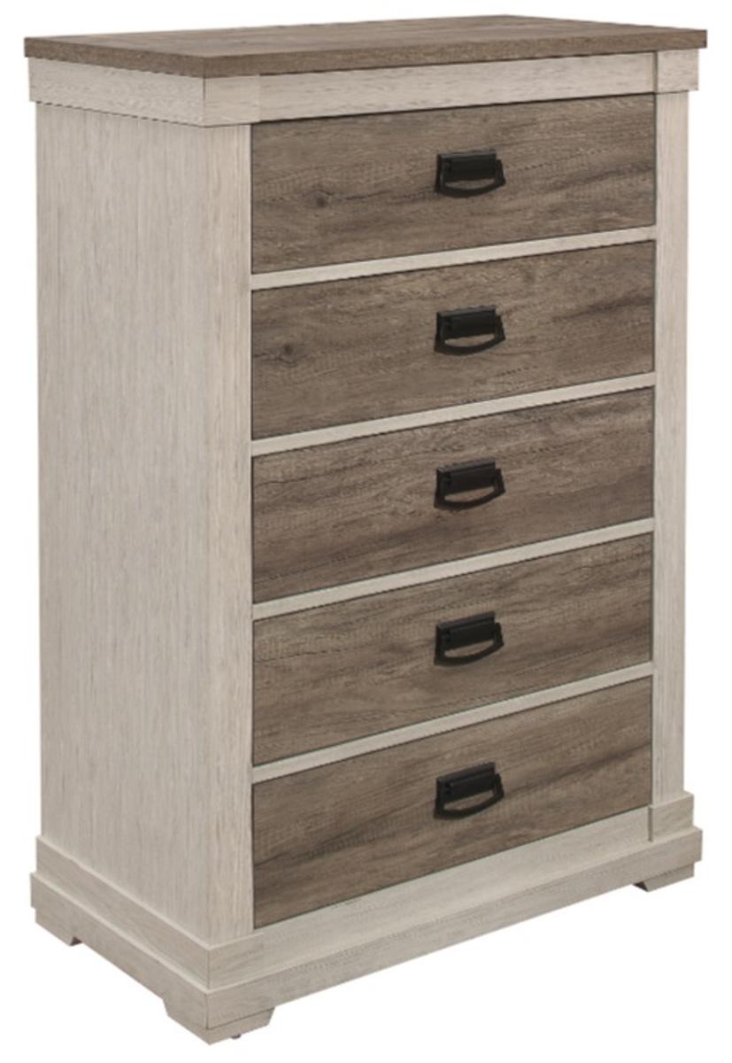 Homelegance Arcadia Chest in White & Weathered Gray 1677-9 - Half Price Furniture