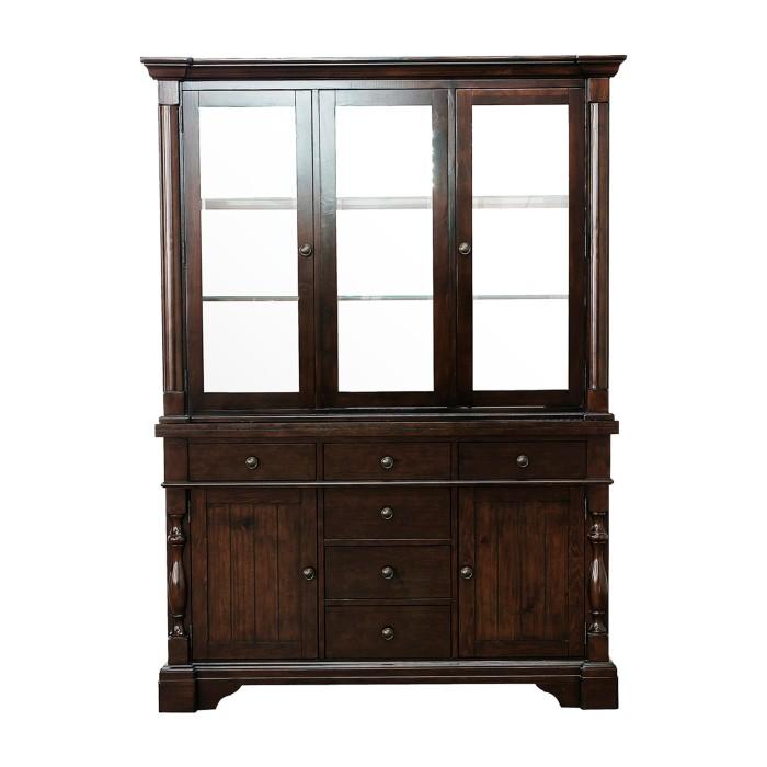 Homelegance Yates Buffet and Hutch in Dark Oak 5167-50* Half Price Furniture