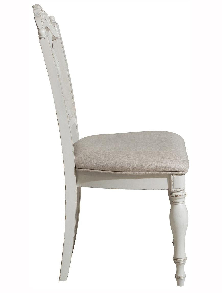 Homelegance Cinderella Chair in Antique White with Grey Rub-Through 1386NW-11C - Half Price Furniture