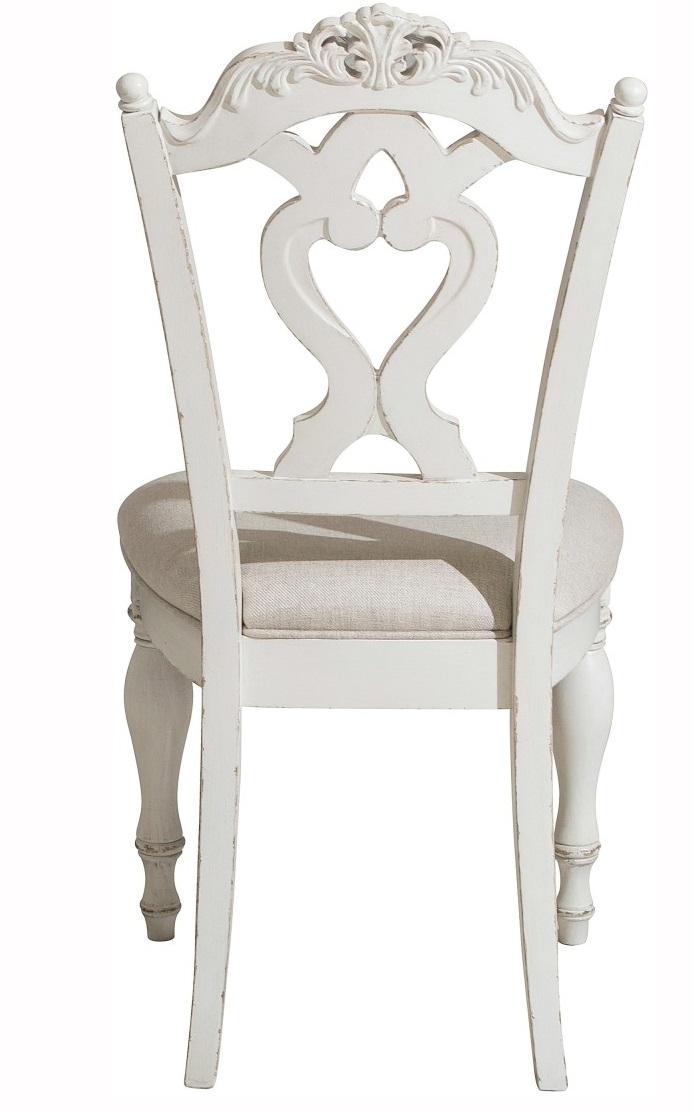 Homelegance Cinderella Chair in Antique White with Grey Rub-Through 1386NW-11C - Half Price Furniture