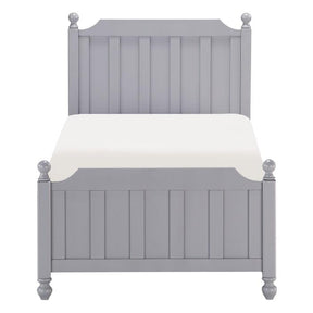 Homelegance Wellsummer Twin Panel Bed in Gray 1803GYT-1* Half Price Furniture