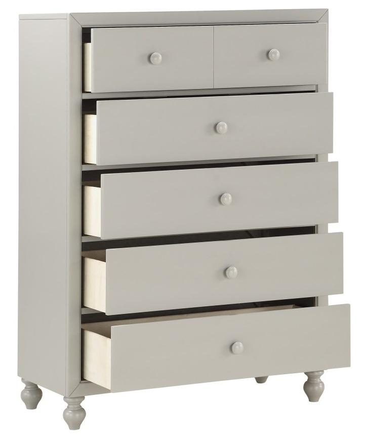 Homelegance Wellsummer 5 Drawer Chest in Gray 1803GY-9 - Half Price Furniture