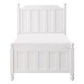 Homelegance Wellsummer Twin Panel Bed in White 1803WT-1* Half Price Furniture