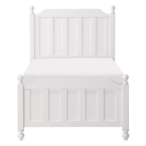 Homelegance Wellsummer Twin Panel Bed in White 1803WT-1* Half Price Furniture