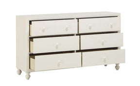 Homelegance Wellsummer 6 Drawer Dresser in White 1803W-5 - Half Price Furniture