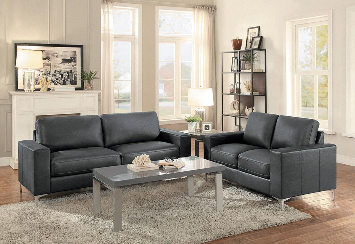 Homelegance Furniture Iniko Loveseat in Gray 8203GY-2 - Half Price Furniture