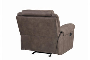 Homelegance Furniture Aram Glider Reclining Chair in Dark Brown 8206NF-1 - Half Price Furniture