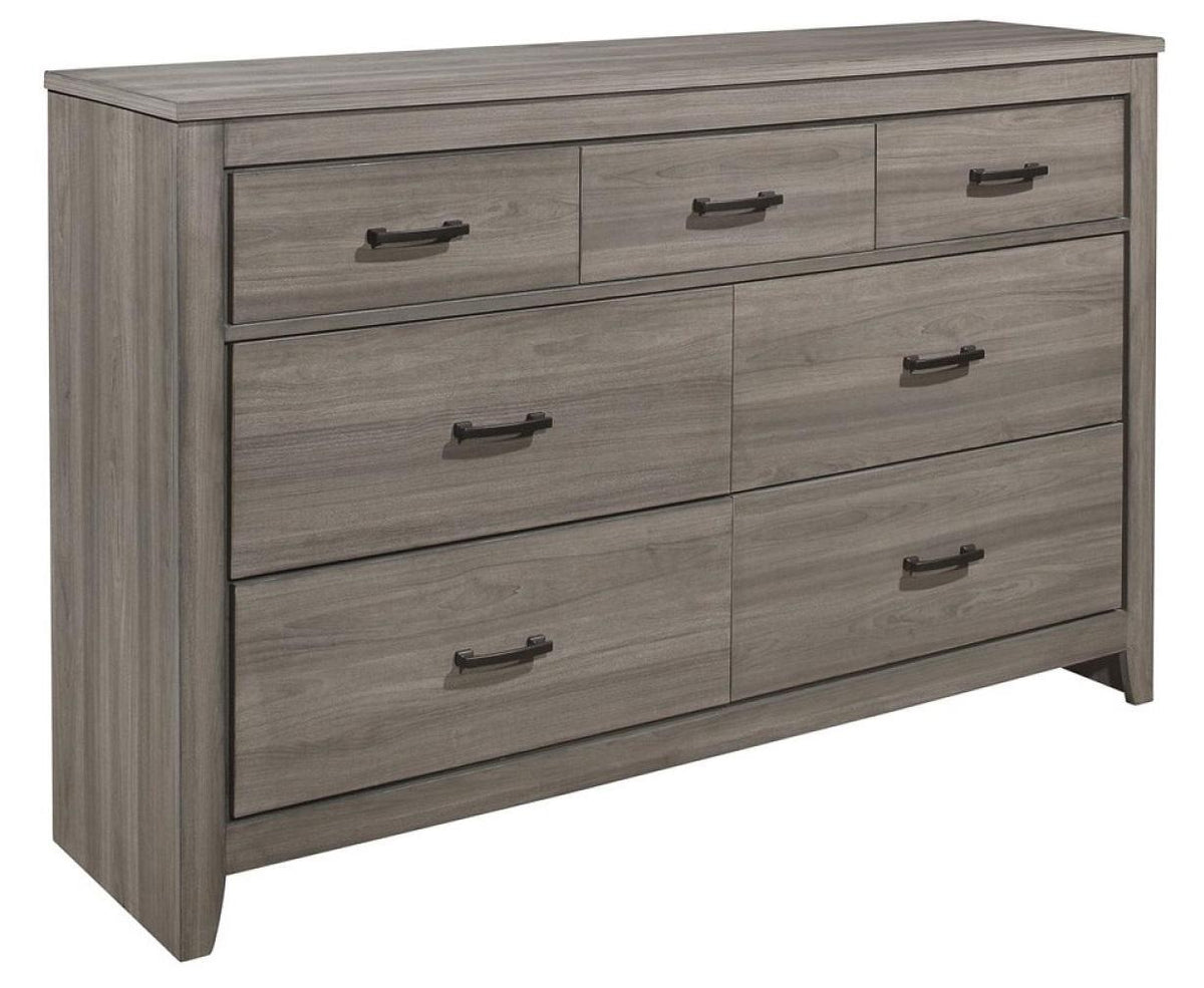 Homelegance Waldorf 7 Drawer Dresser in Dark Gray 1902-5 - Half Price Furniture