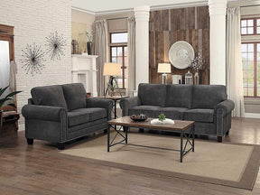 Homelegance Furniture Cornelia Loveseat in Dark Gray 8216DG-2 - Half Price Furniture