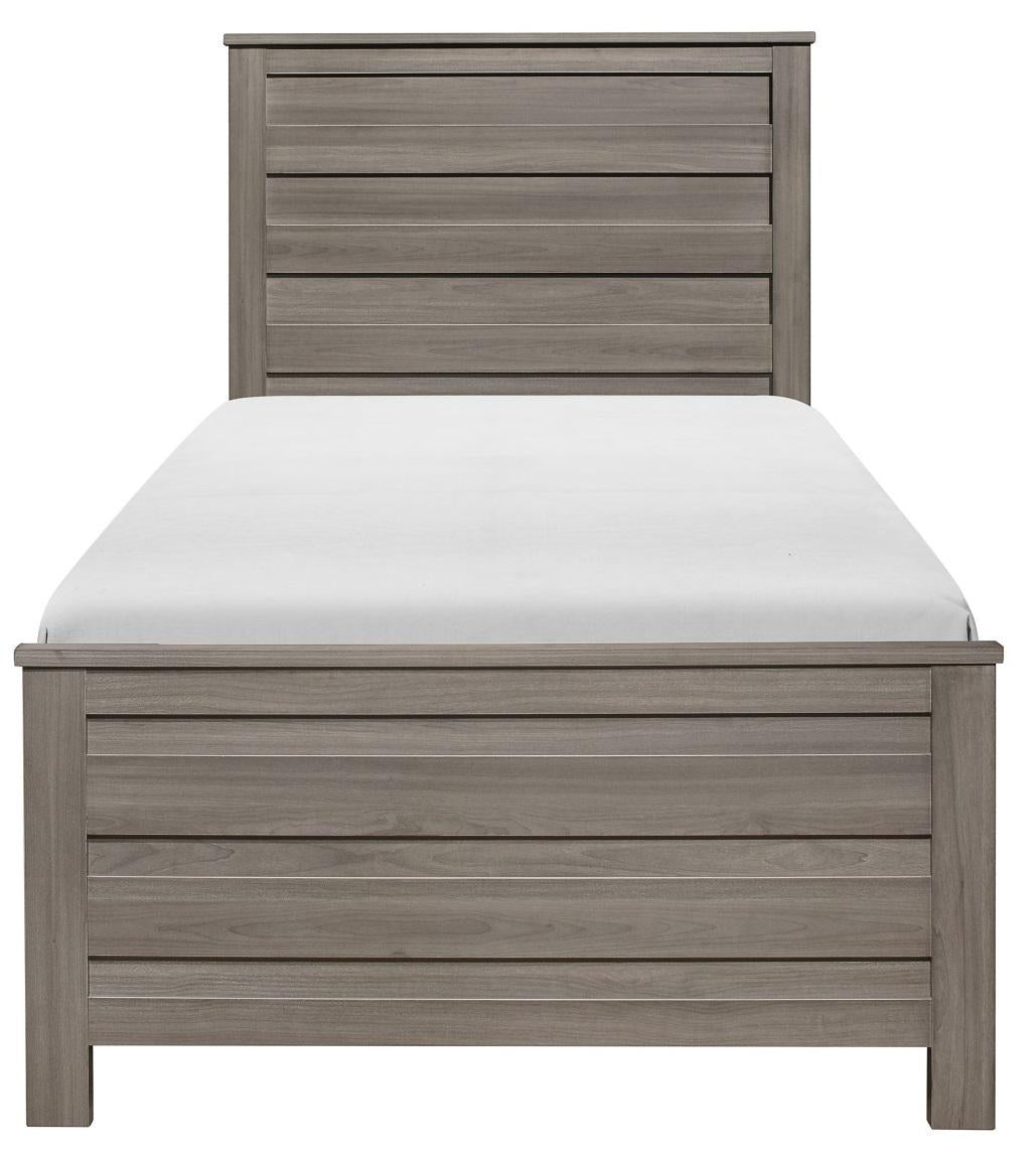 Homelegance Waldorf Twin Panel Bed in Dark Gray 1902T-1* - Half Price Furniture