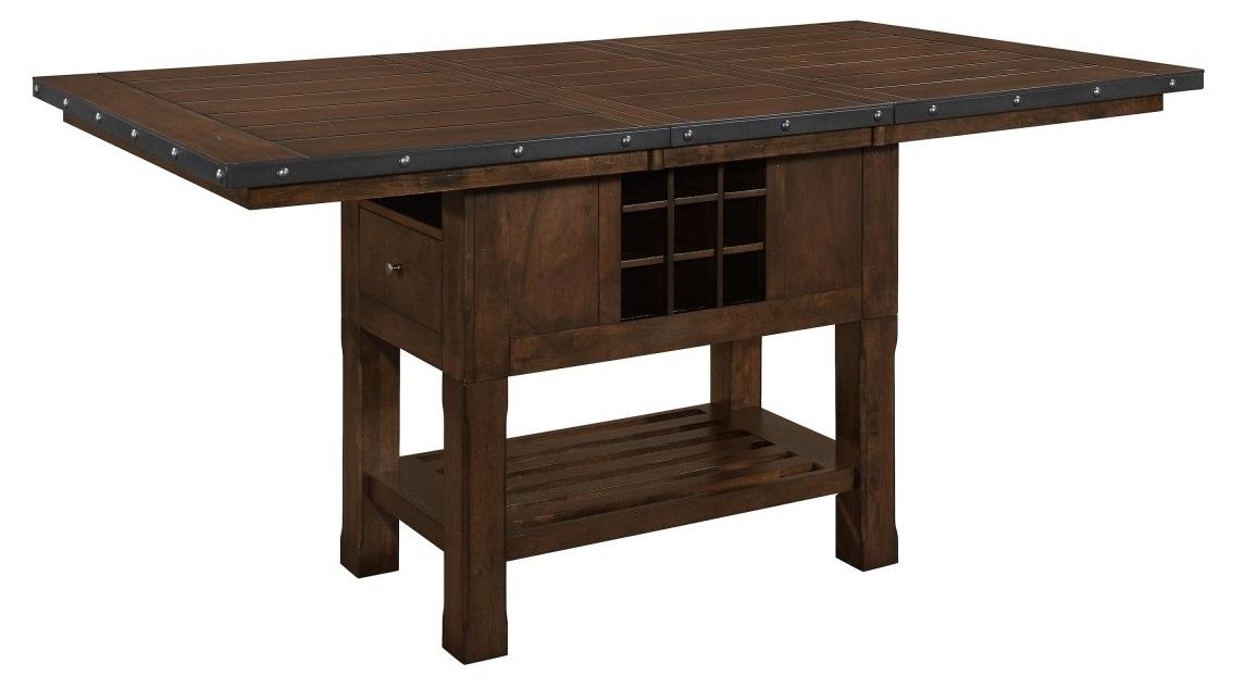 Homelegance Schleiger Counter Height Dining Table in Dark Brown 5400-36XL* - Half Price Furniture