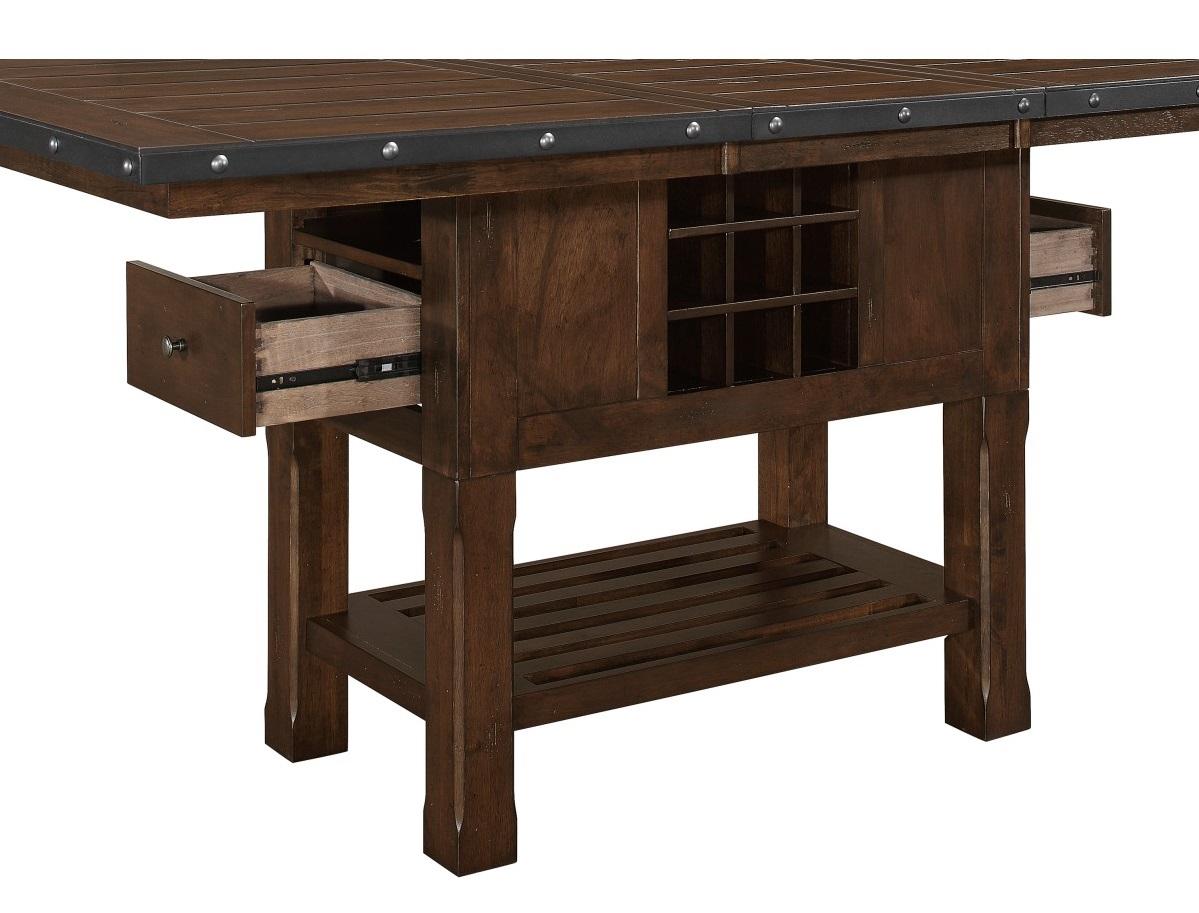 Homelegance Schleiger Counter Height Dining Table in Dark Brown 5400-36XL* - Dining Table - Half Price Furniture