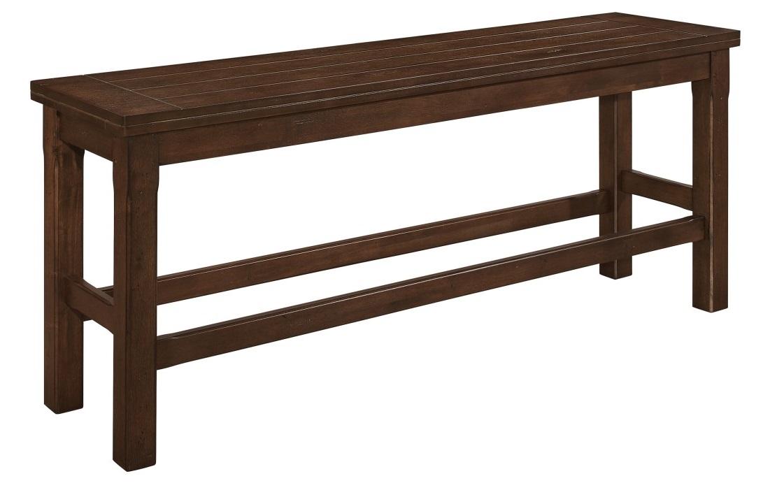 Homelegance Schleiger Counter Height Bench in Dark Brown 5400-24BH - Half Price Furniture