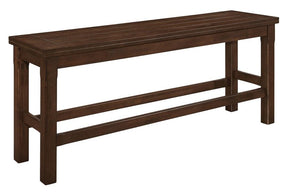 Homelegance Schleiger Counter Height Bench in Dark Brown 5400-24BH - Half Price Furniture