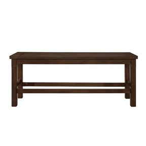 Homelegance Schleiger Counter Height Bench in Dark Brown 5400-24BH Half Price Furniture