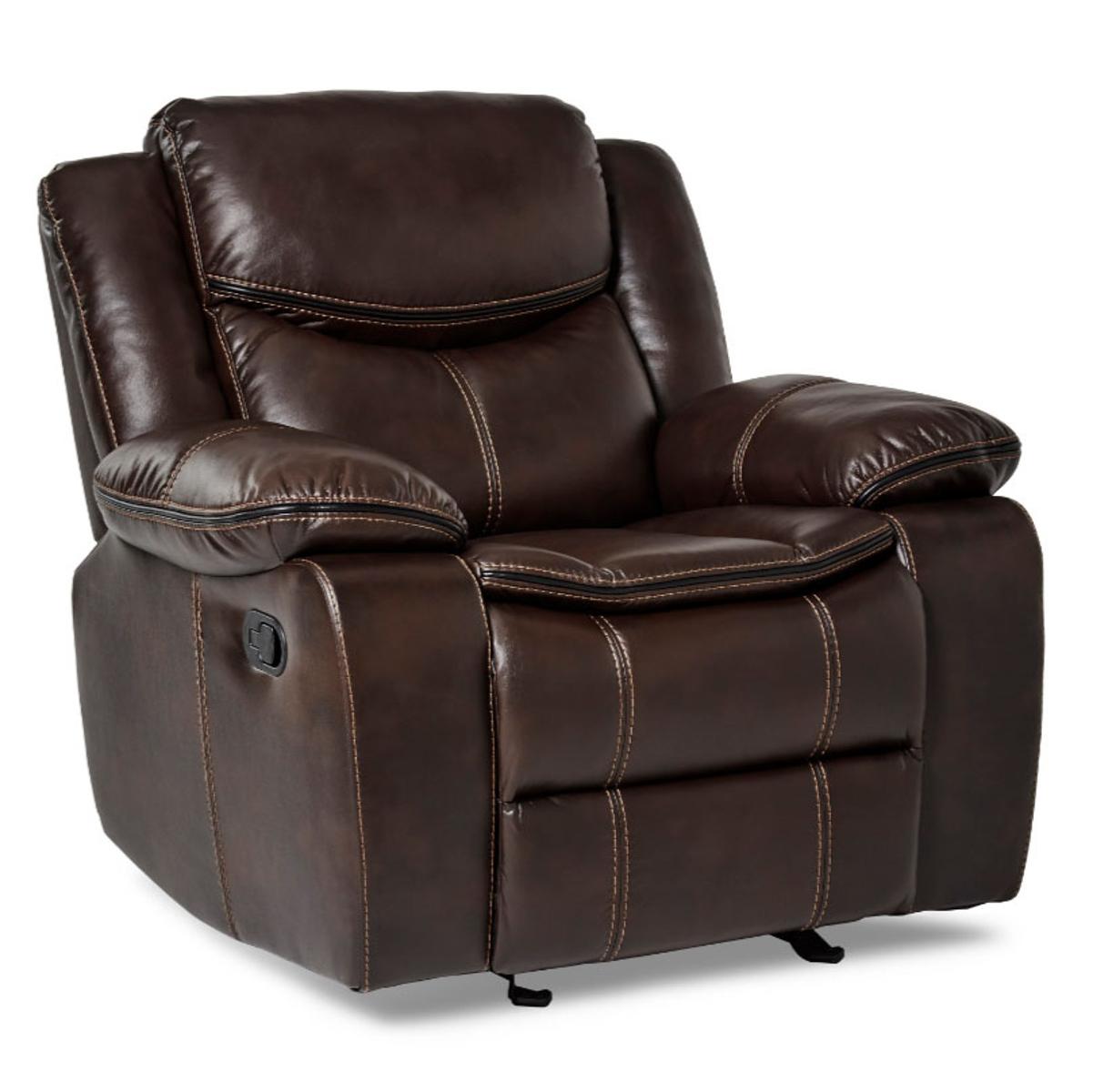 Homelegance Furniture Bastrop Glider Reclining Chair in Brown 8230BRW-1 - Half Price Furniture