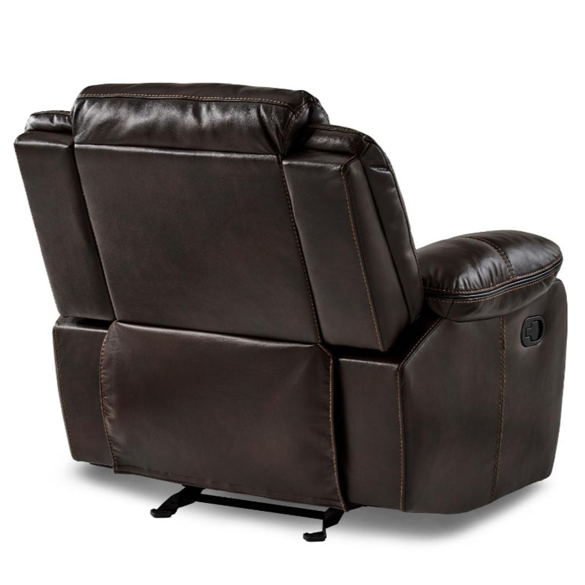 Homelegance Furniture Bastrop Glider Reclining Chair in Brown 8230BRW-1 - Half Price Furniture