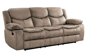 Homelegance Furniture Bastrop Double Reclining Sofa in Brown 8230FBR-3 - Half Price Furniture