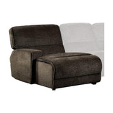 Homelegance Furniture Shreveport Left Side Chaise, Push Back Recliner in Brown 8238-LC Half Price Furniture