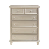 Homelegance Celandine 6 Drawer Chest in Silver 1928-9 Half Price Furniture