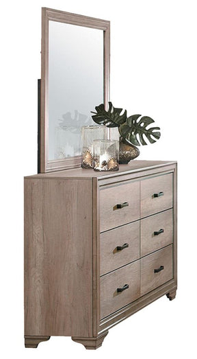 Homelegance Lonan 6 Drawer Dresser in Natural 1955-5 - Half Price Furniture