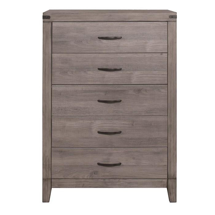 Homelegance Woodrow 5 Drawer Chest in Gray 2042-9 Half Price Furniture