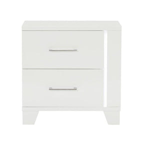 Homelegance Kerren Nightstand in White 1678W-4 Half Price Furniture