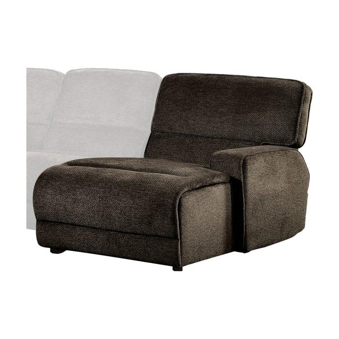 Homelegance Furniture Shreveport Right Side Reclining Chaise in Brown 8238-RC Half Price Furniture