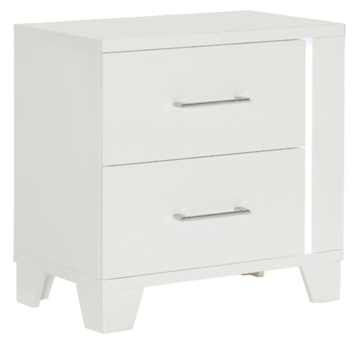 Homelegance Kerren Nightstand in White 1678W-4 Half Price Furniture