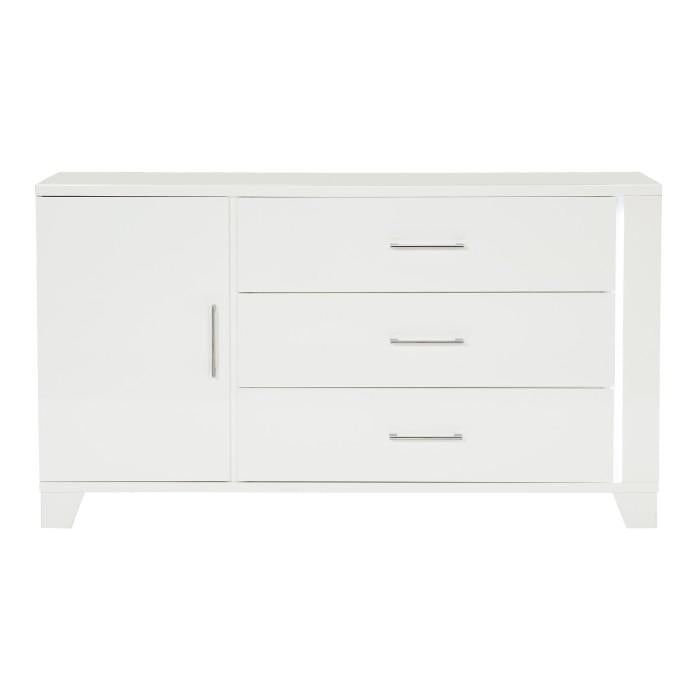 Homelegance Kerren Dresser in White 1678W-5 Half Price Furniture