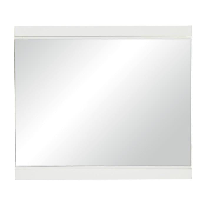 Homelegance Kerren Mirror in White 1678W-6 Half Price Furniture