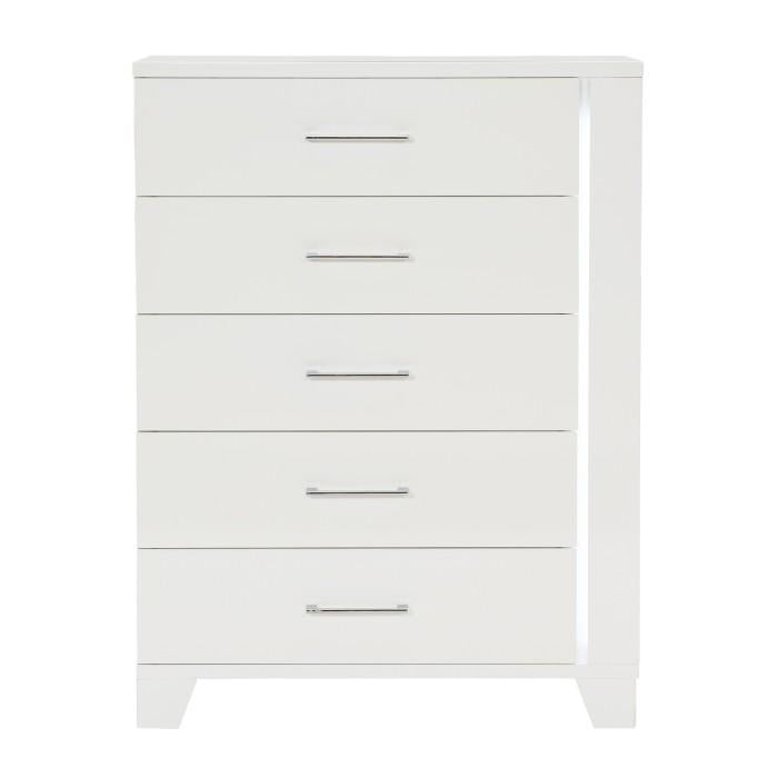 Homelegance Kerren Chest in White 1678W-9 Half Price Furniture