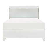 Homelegance Kerren King Platform Bed in White 1678WK-1EK* Half Price Furniture