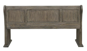 Homelegance Toulon Bench with Curved Arms in Dark Pewter 5438-14A - Half Price Furniture